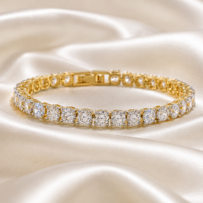 Classic Round Solitaire Diamond Tennis Bracelet