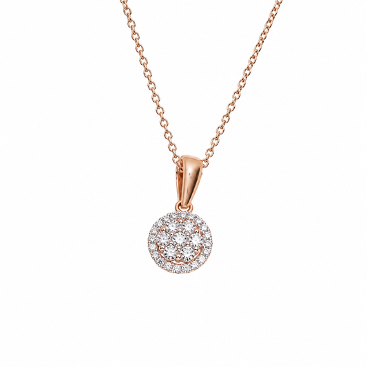 Halo Diamond Cluster Pendant