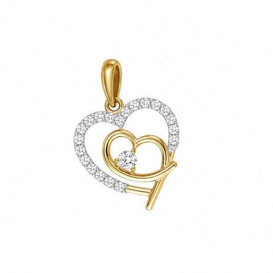 Secure love heart in Heart pendant
