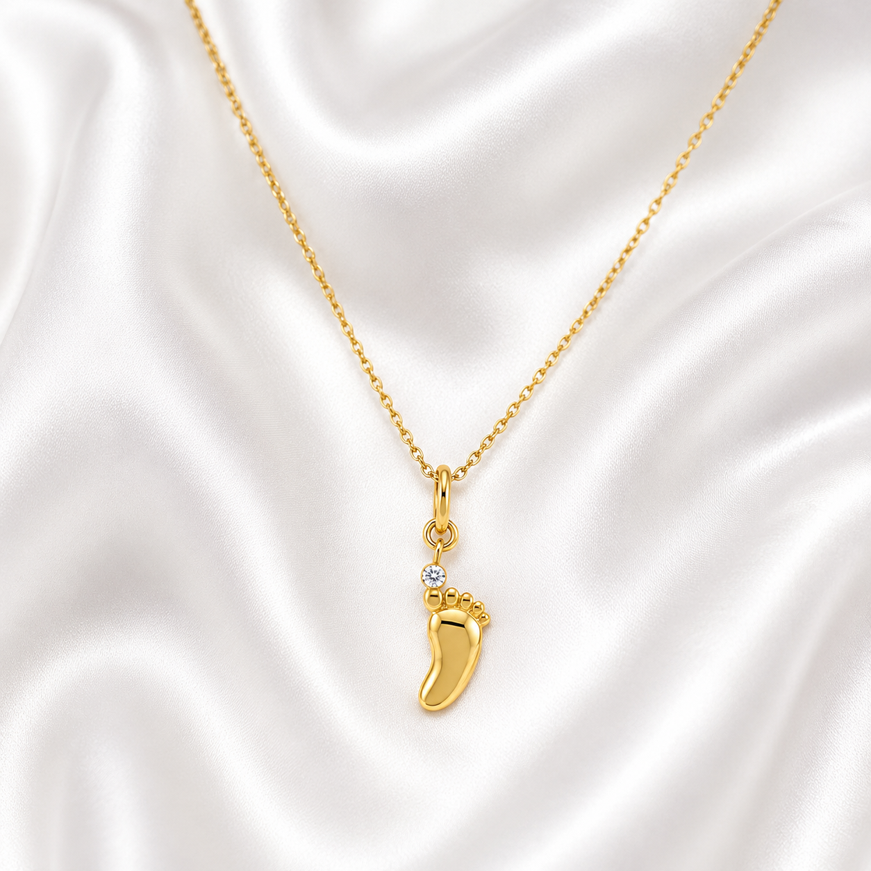 Baby Foot Diamond Pendant