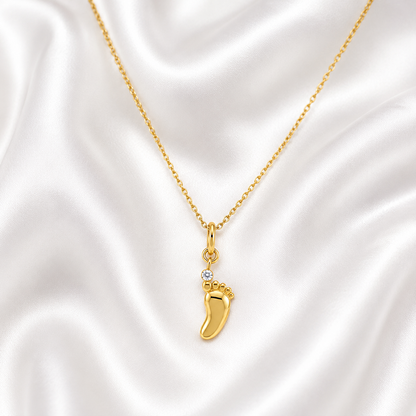 Baby Foot Diamond Pendant