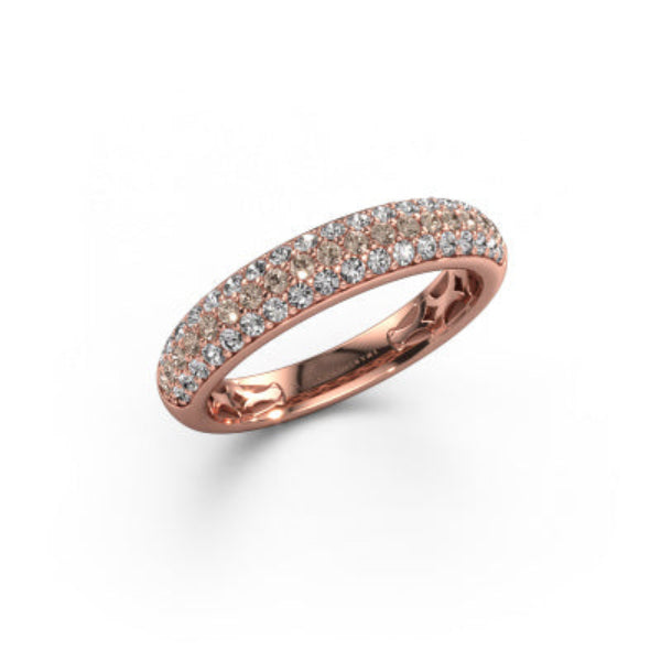 Triple Row Diamond Eternity Band