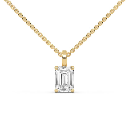 Emerald Solitaire Pendant