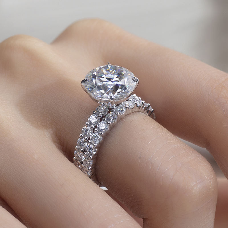 Eternal Radiance Solitaire & Band Set Ring