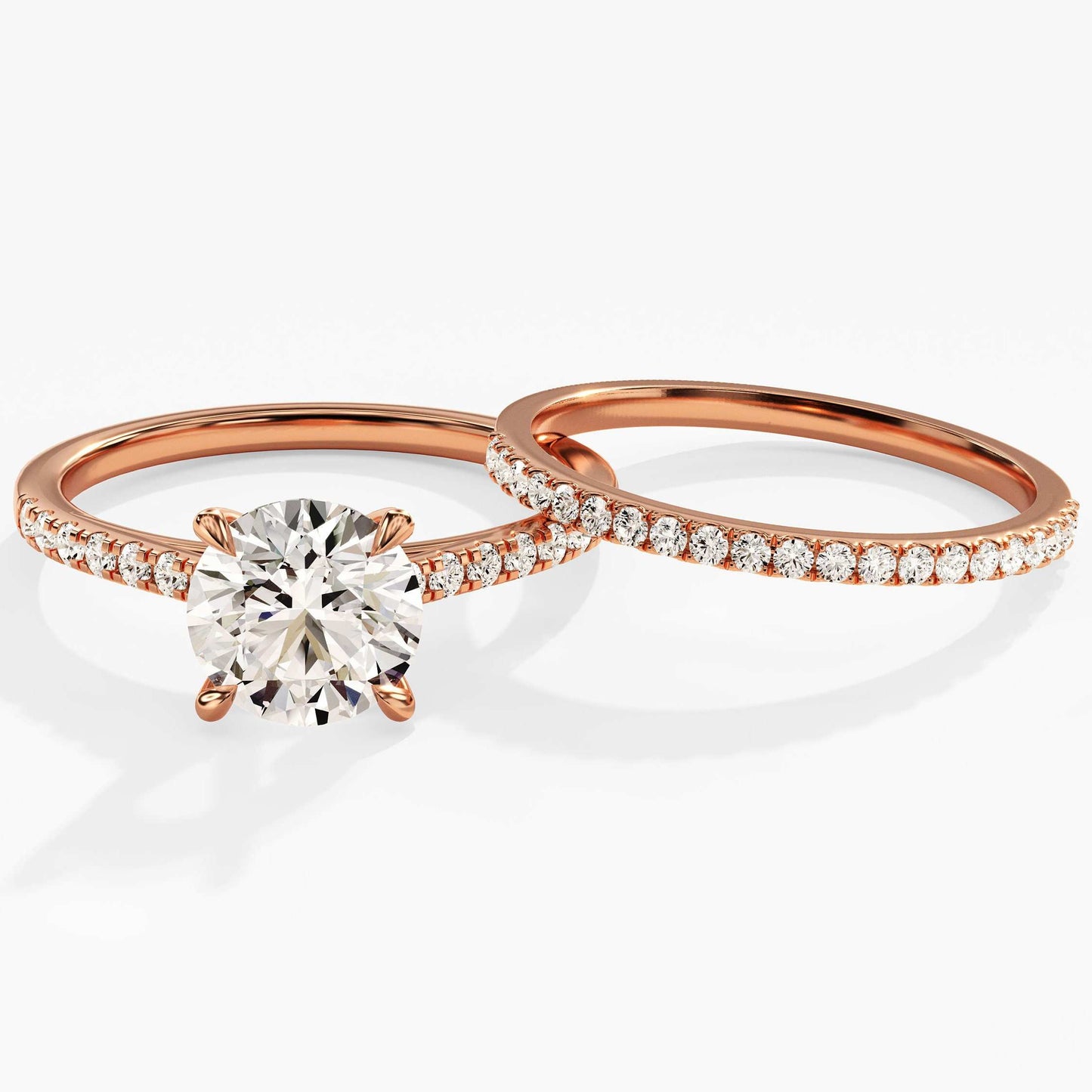 Eternal Radiance Solitaire & Band Set Ring