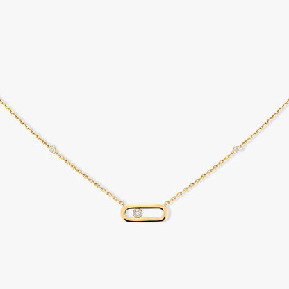 Minimalist Flat Bar Pendant with Chain