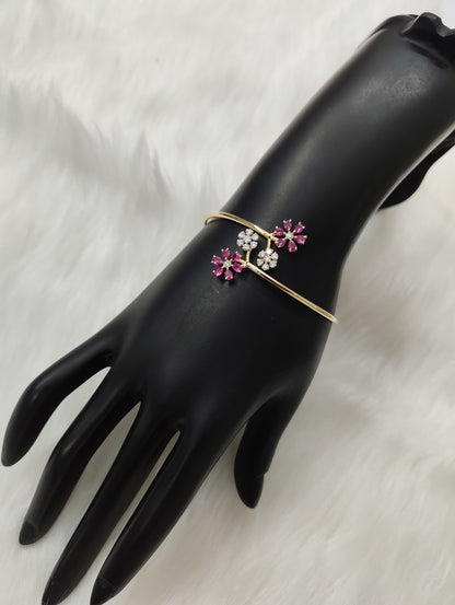 Pink Floral Diamond Bracelet Kadaa