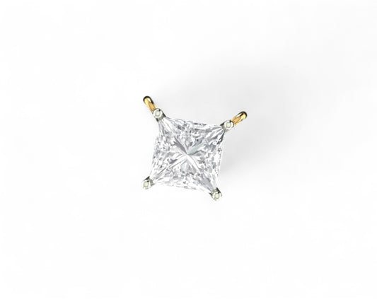 Princess Cut Solitaire Diamond Pendant