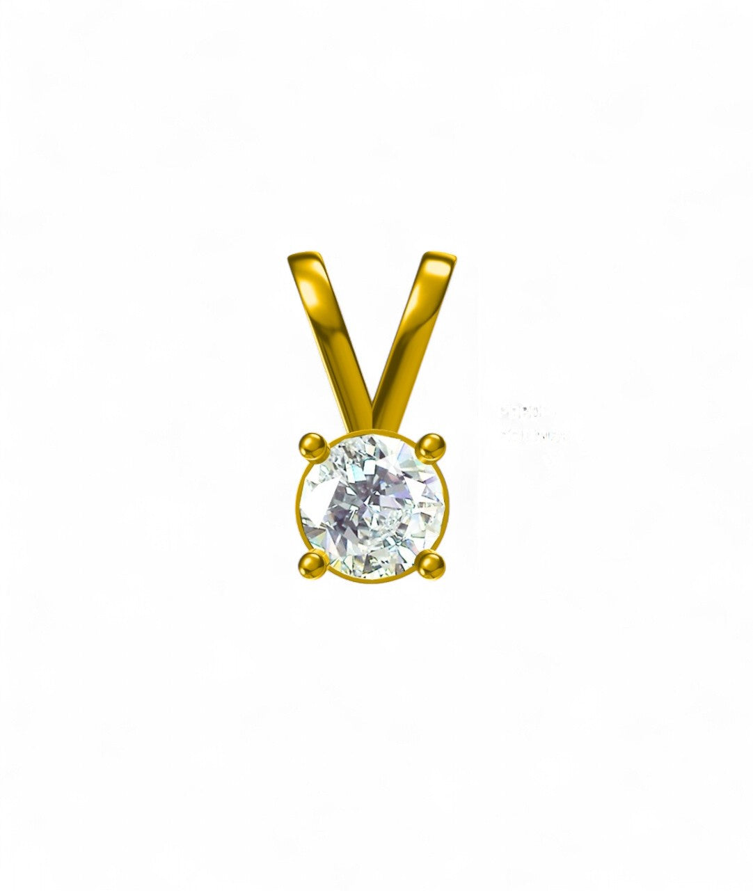Classic Round Solitaire Diamond Pendant