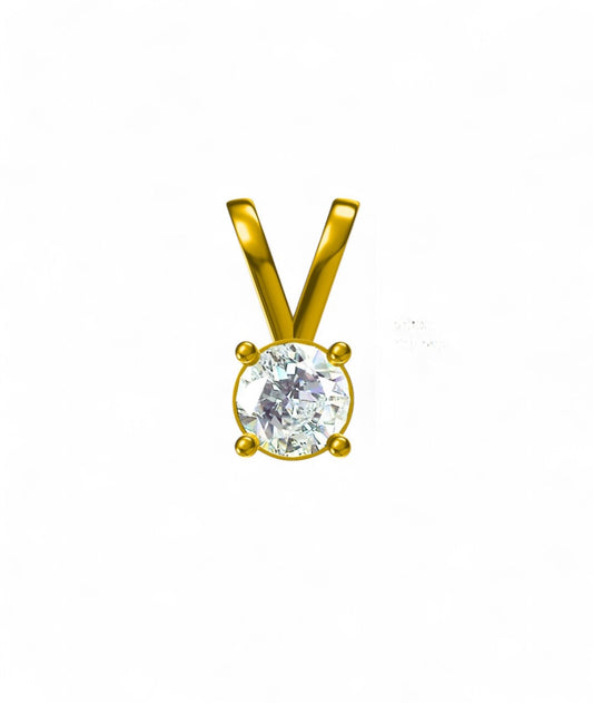 Classic Round Solitaire Diamond Pendant