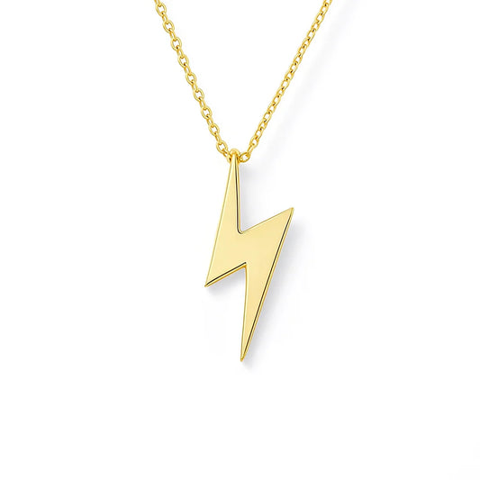 Thunder Lightning Gold Pendant