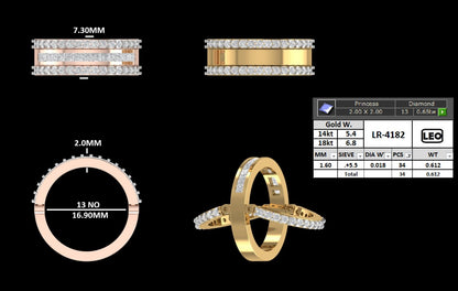 Infinite Interlocking Band Ring