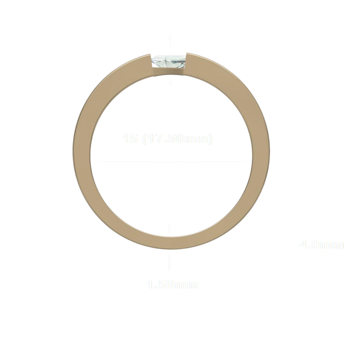 Modern Edge Triangle Ring