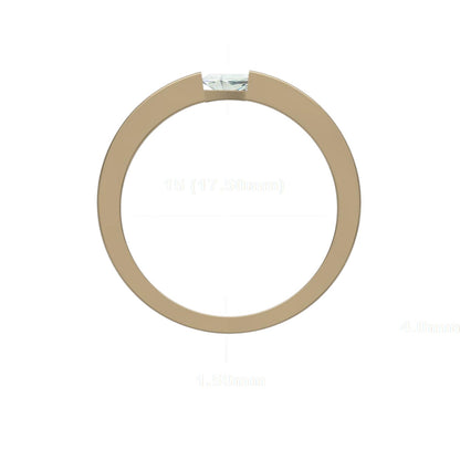 Modern Edge Triangle Ring