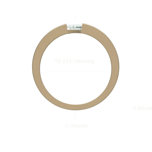 Modern Edge Triangle Ring