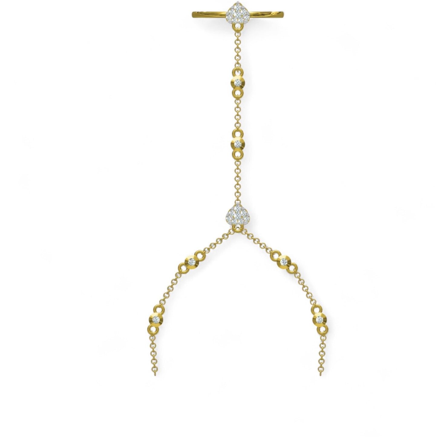 Graceful Chainlink Diamond Ring