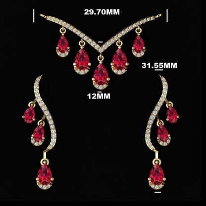 The Pear Cascade Mangalsutra Set
