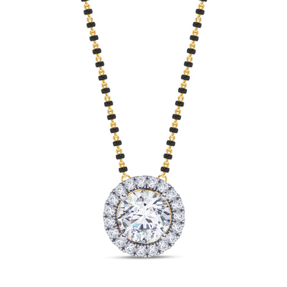 Halo Solitaire pendant mangalsutra