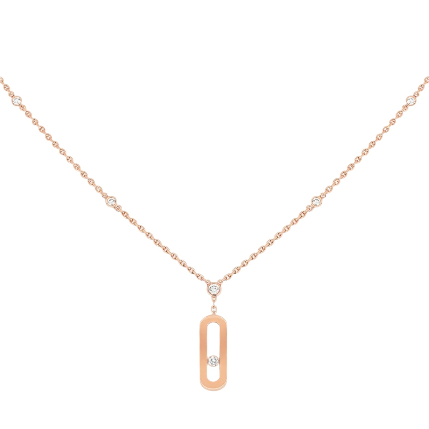 Minimalist Straight Bar Pendant with Chain