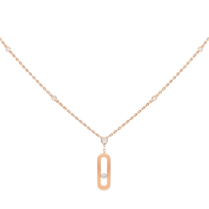 Minimalist Straight Bar Pendant with Chain