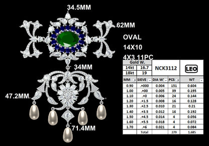 Majestic Sovereign Empress Choker Centerpiece