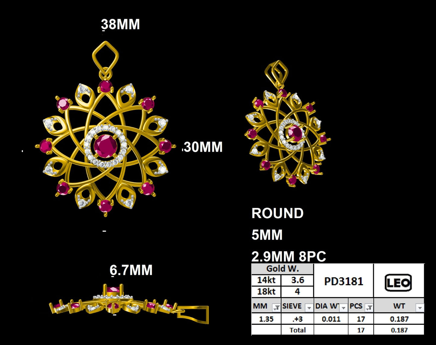 Eternal Blossom Diamond Pendant