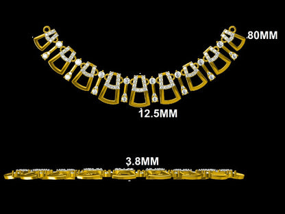 The Geometric Luxe Statement Necklace