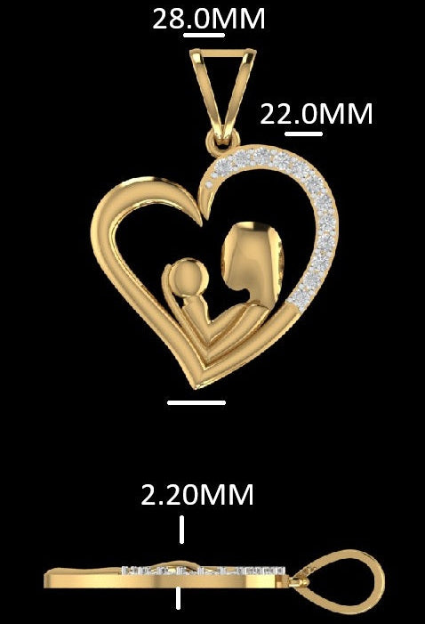 Eternal Bond Diamond Heart Pendant