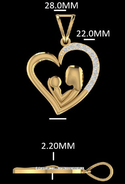 Eternal Bond Diamond Heart Pendant