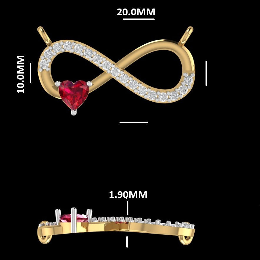 The Infinite Heart Diamond Pendant