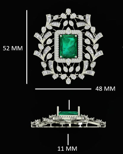 Majestic Emerald & Diamond Choker Pendant