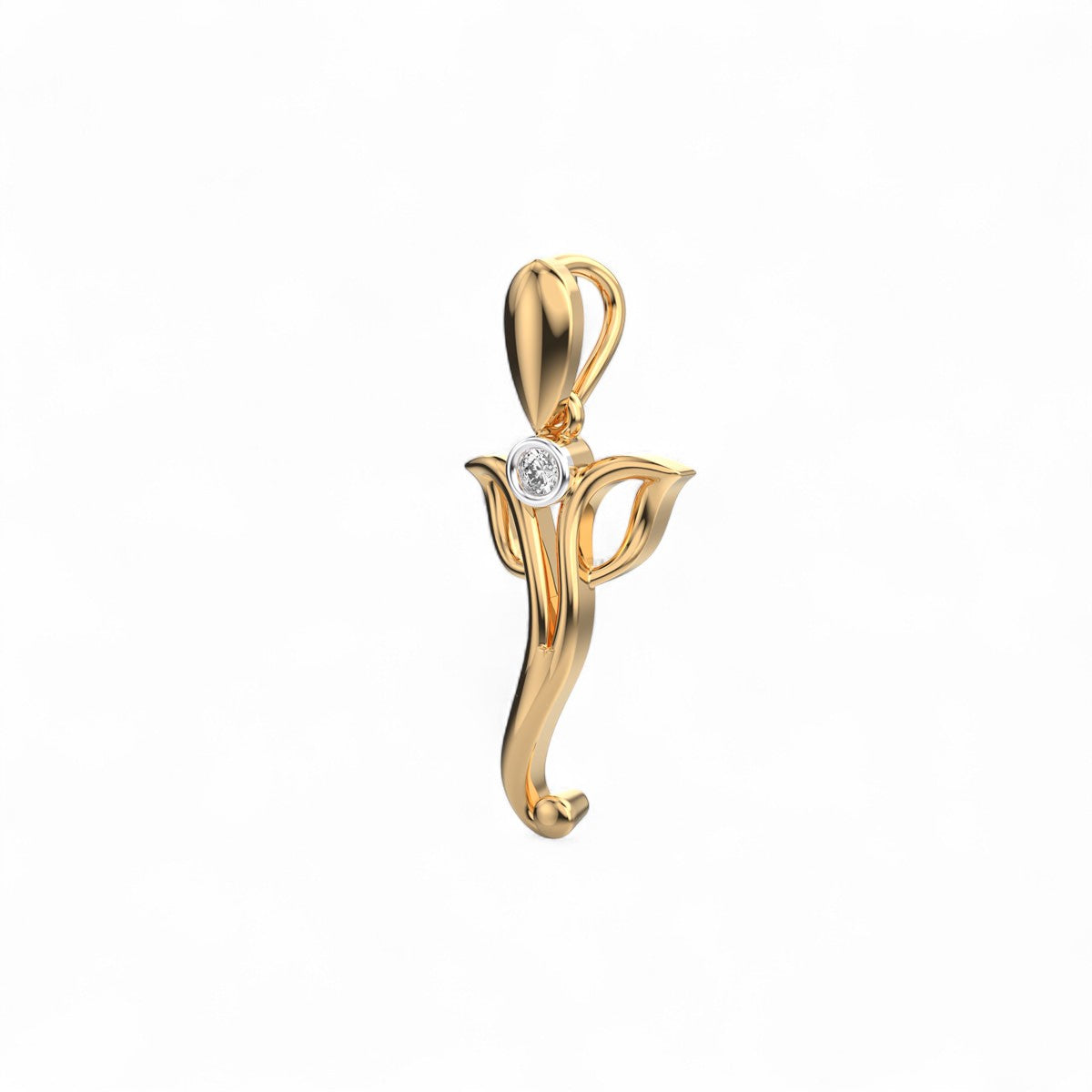 Charming Ganesha Diamond Pendant