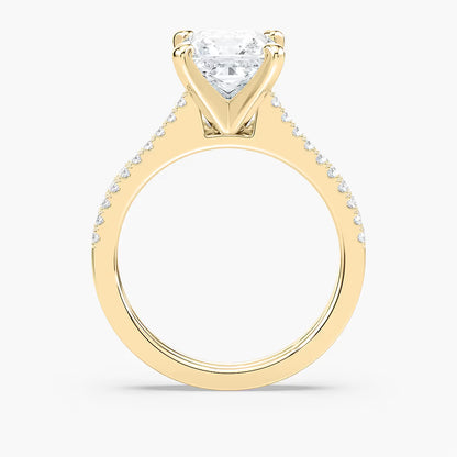 2Carat Princess Cut Solitaire stack ring