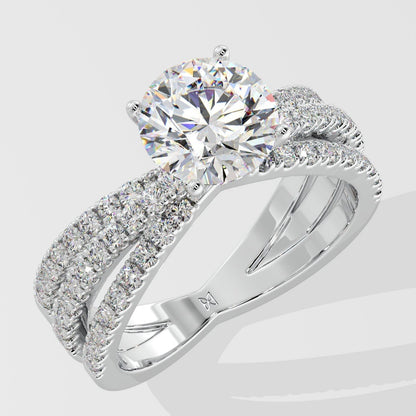 Multi streaks 1.5Ct Solitaire ring
