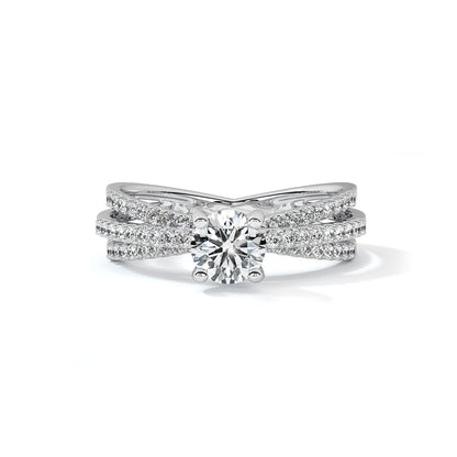 Multi streaks 0.3Carat Solitaire Ring