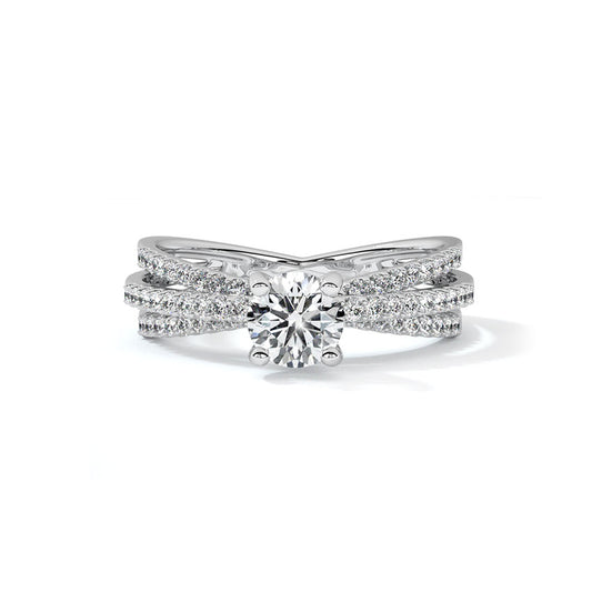 Multi streaks 0.3Carat Solitaire Ring