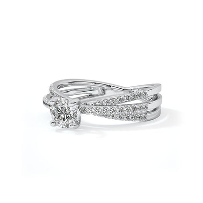 Multi streaks 0.3Carat Solitaire Ring
