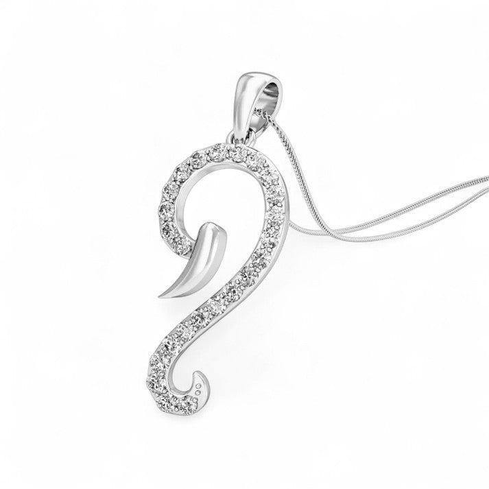 Spiritual Design Gold Diamond Ganesha Pendant