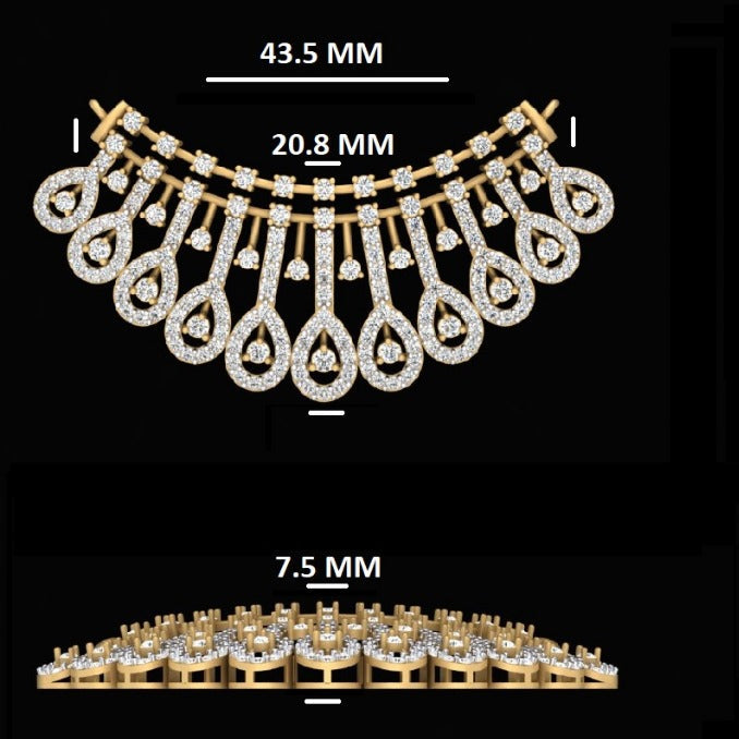 Grand Royal Teardrop Diamond Pendant
