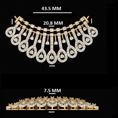 Grand Royal Teardrop Diamond Pendant