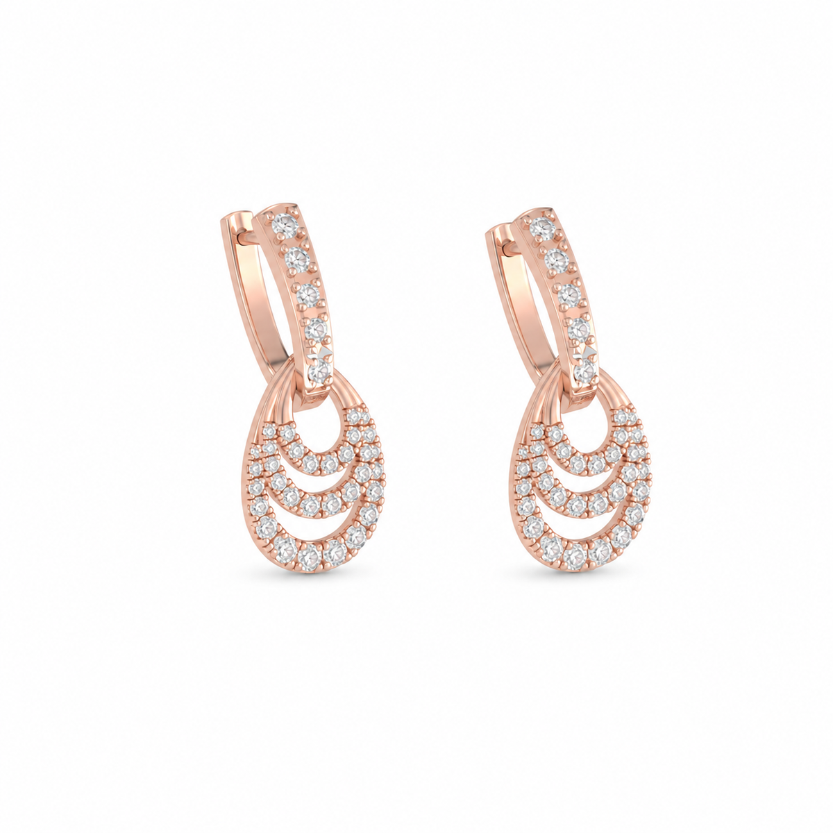Discover The Triple-Drop Diamond Hoop Earrings, crafted for timeless elegance in BIS Hallmarked 14K or 18K gold. Featuring 80 certified real lab-grown or natural diamonds, these earrings are designed for everyday luxury, meaningful gifting, and those who seek distinctive, artisan-made fine jewelry.