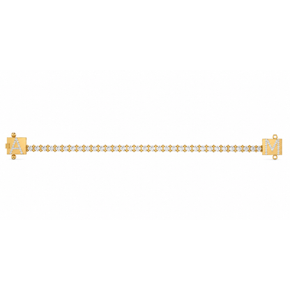 Personalized Initial Diamond Tennis Bracelet