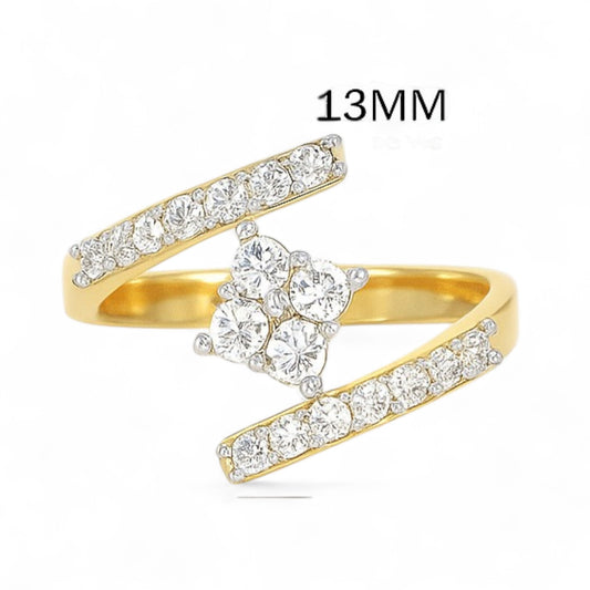 Rose Gold Diamond Wrap Ring