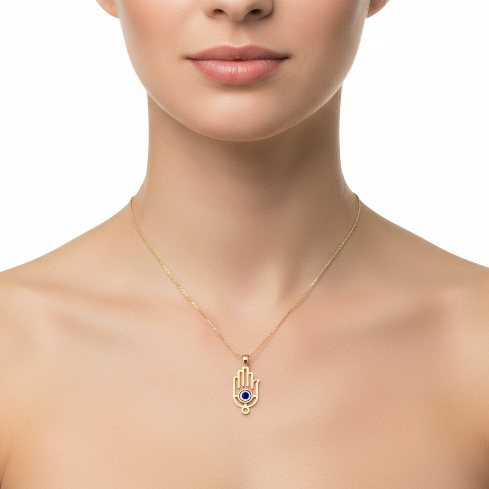 Evil Eye Hand Pendant