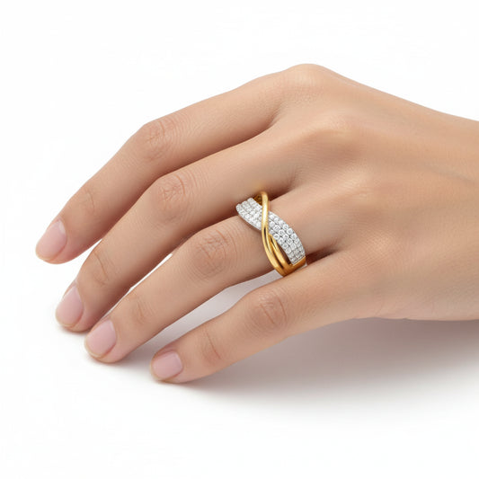 Infinity Twist Diamond Ring