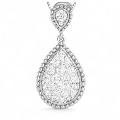 Classic Pear Diamond Cluster Pendant in Gold