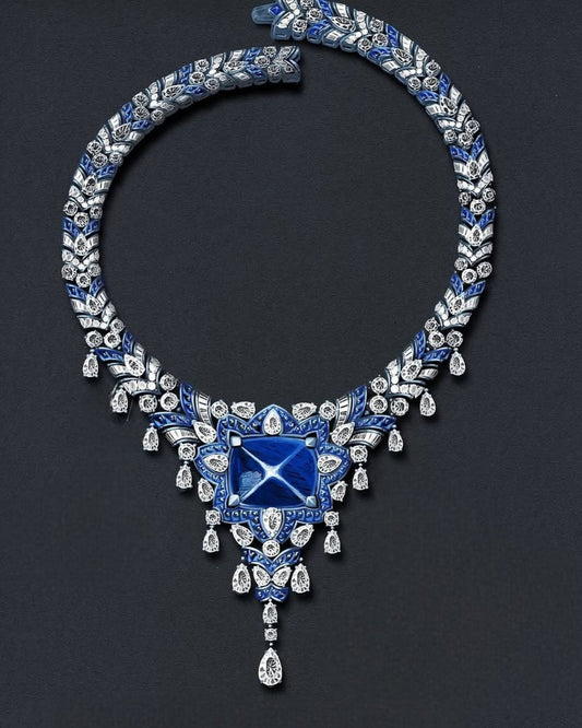 Giant Blue Saphhire Necklace