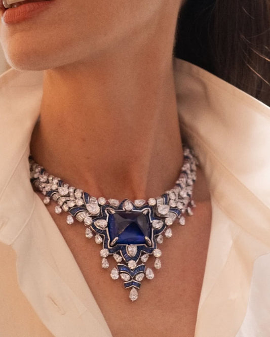 Giant Blue Saphhire Necklace