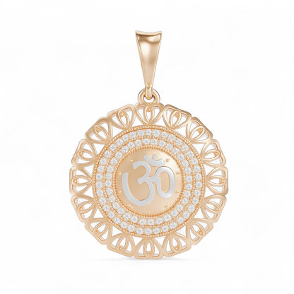 Sacred Om Diamond Pendant