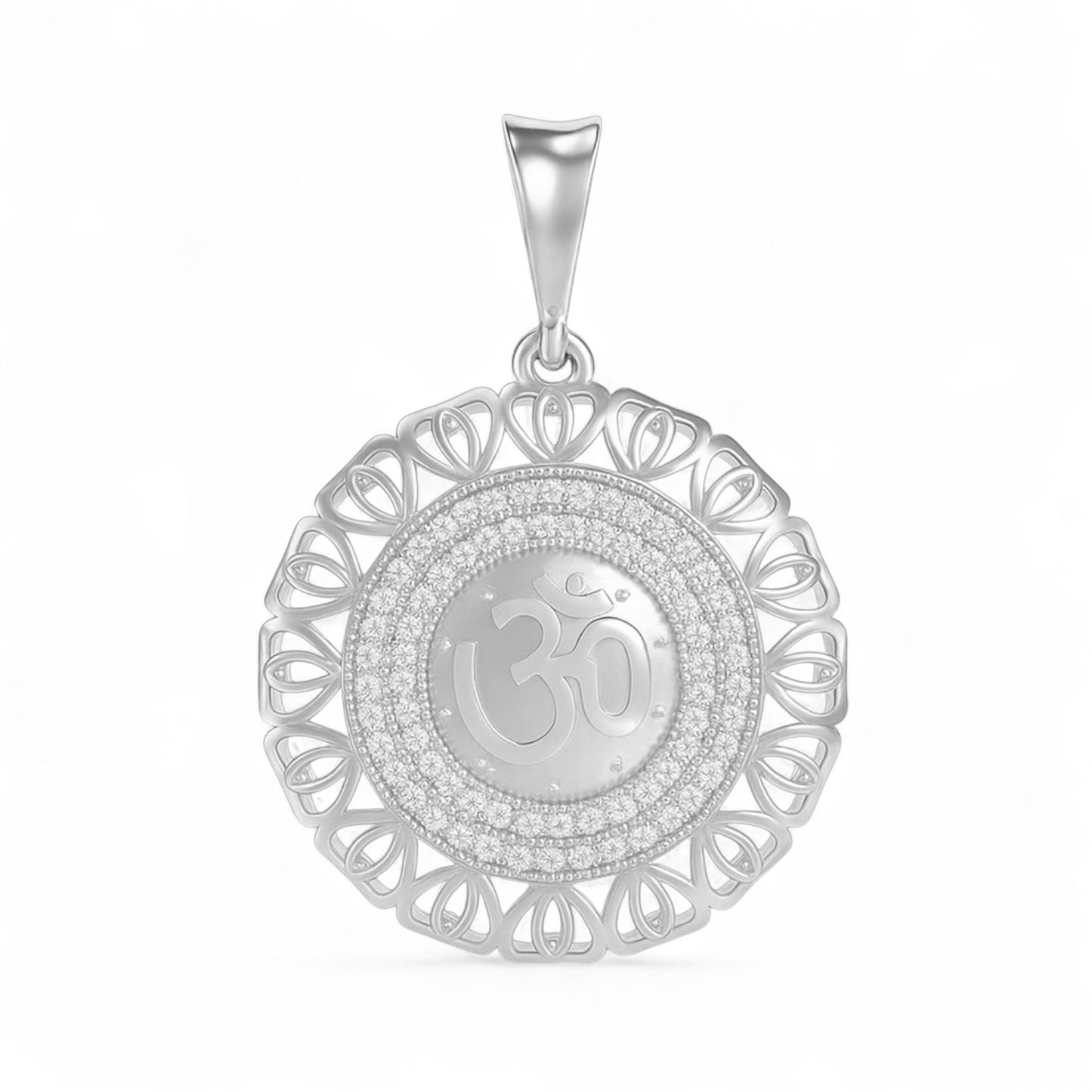 Sacred Om Diamond Pendant